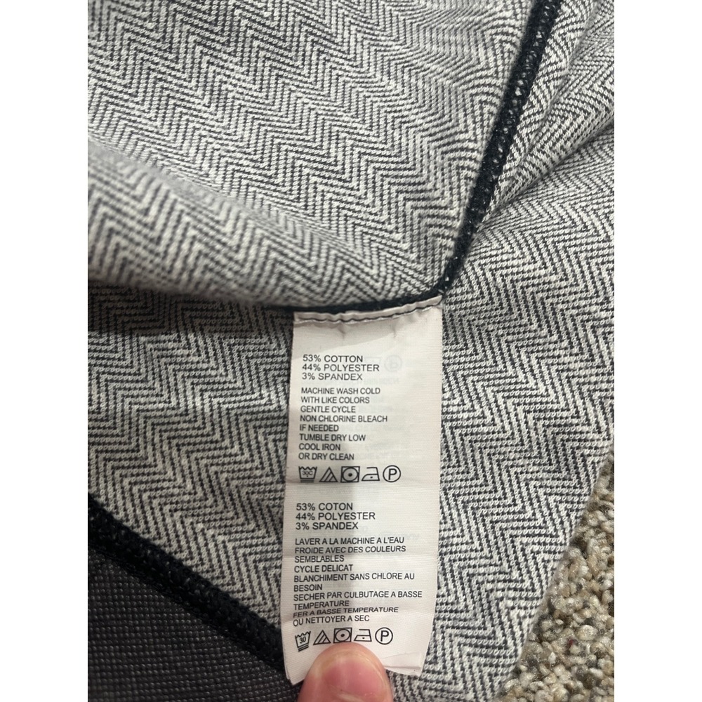 Tommy Bahama Mens XLT Reversible Quarter Zip Pullover Gray Herringbone Sweater - Picture 8 of 9